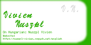 vivien nuszpl business card